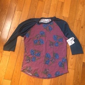 So soft! LLR randy raglan with flowers